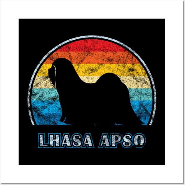 Lhasa Apso Vintage Design Dog Wall Art by millersye